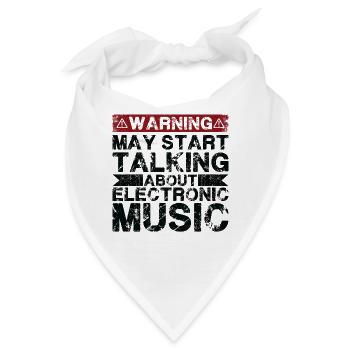 Über Elektronische Musik Sprechen - Bandana - Weiß - Vorne