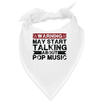 Apropos Popmusik - Bandana - Weiß - Vorne