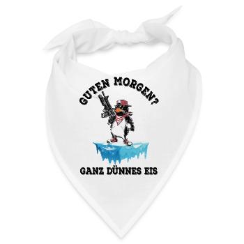 Guten Morgen? Ganz dünnes Eis - Bandana - Weiß - Vorne