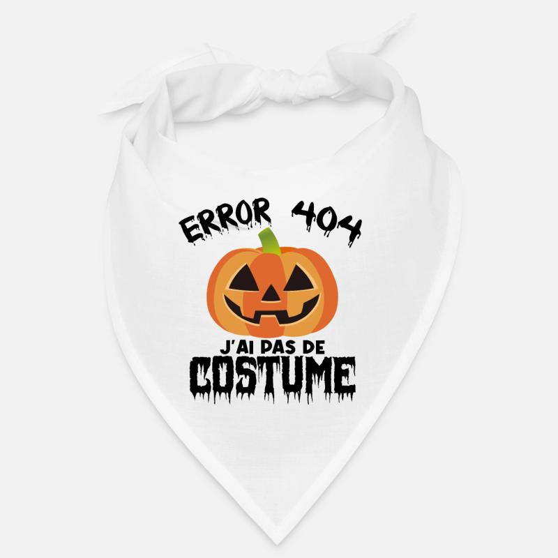 Halloween Error 404 Costume introuvable Bandana