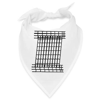 Strich Säule - Bandana - Weiß - Vorne