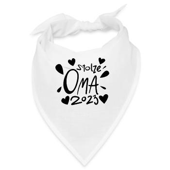 Oma 2023 - Werdende Oma 2023 - Bandana - Weiß - Vorne