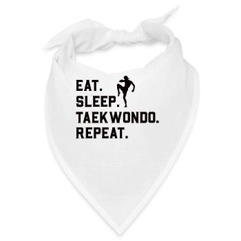 Taekwondo Tae kwon do Kampfsport - Bandana - Weiß - Vorne