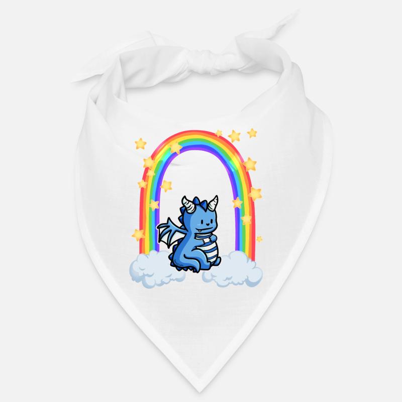 Dragon Rainbow Cloud Stars Bandana