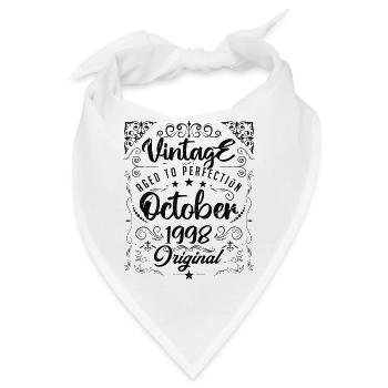 Vintage Oktober 1998 original. Jubiläums-GIF - Bandana - Weiß - Vorne