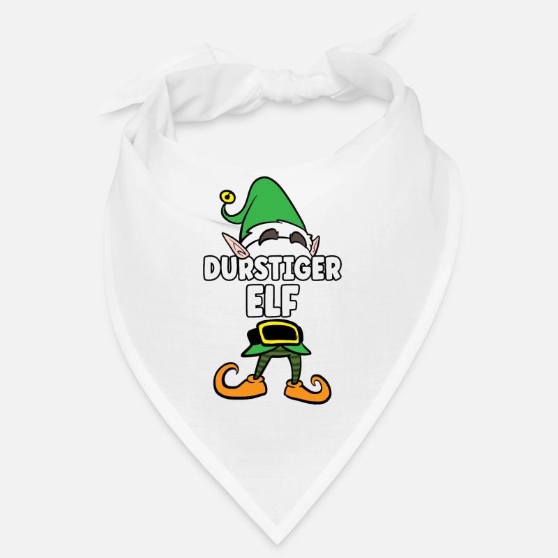 Durstiger Elf Partnerlook Weihnachten Bandana