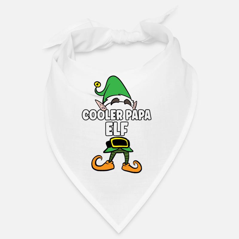 Cooler Papa Elf Partnerlook Weihnachten Bandana
