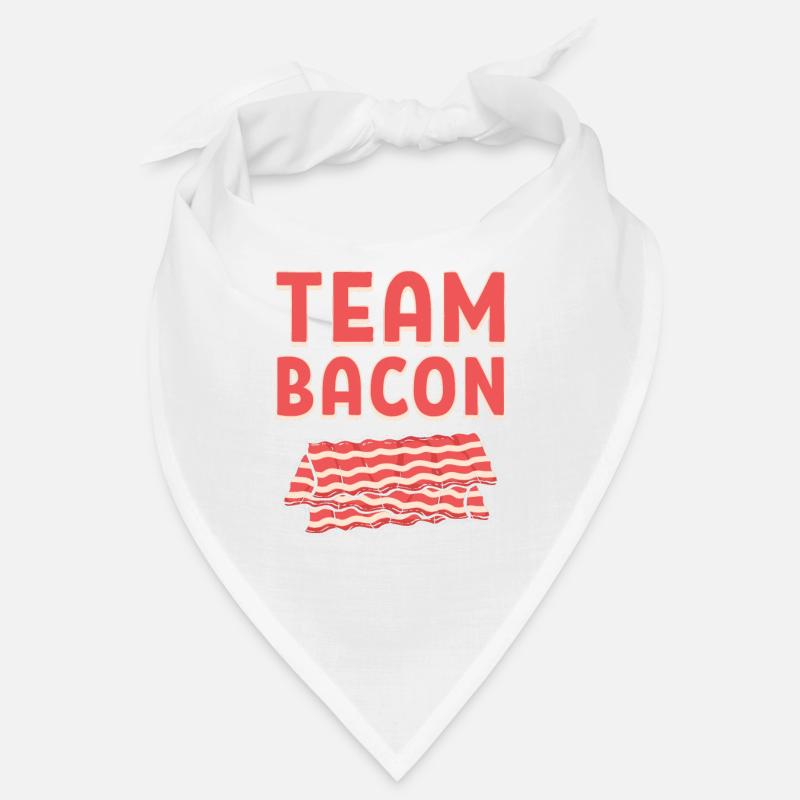 Team Bacon Ham Meat Breakfast Bacon and Egg - Bandana - Weiß