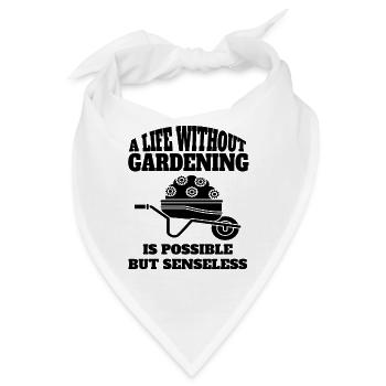 Garten Geschenk Obstgarten Gärtner Hobbygärtner - Bandana - Weiß - Vorne