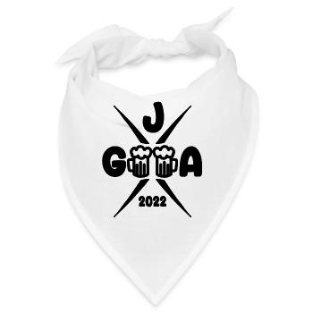 2022 Junggesellenabschied - Bandana - Weiß - Vorne