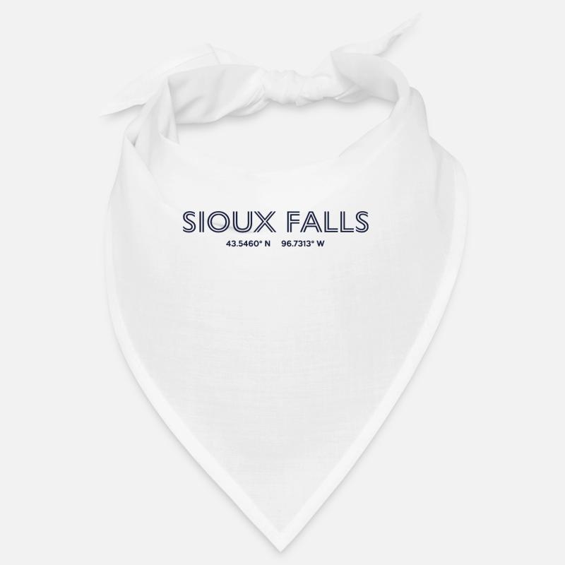 USA City Coordinates - Sioux Falls Bandana