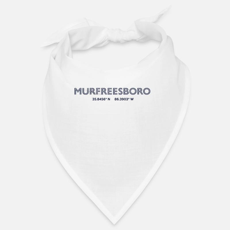 USA City Coordinates - Murfreesboro Bandana