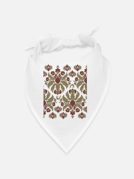 Motif Esthétique Baroque Old Vintage Grunge - Bandana - blanc