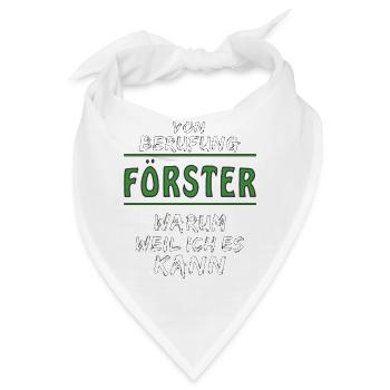 VON BERUFUNG FÖRSTER - Bandana - Weiß - Vorne