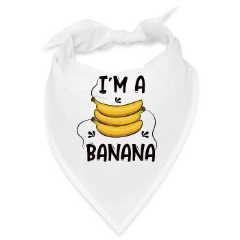Banane - Bandana - Weiß - Vorne