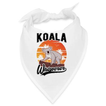 Koala Whisperer Koala Flüsterer Koalabär - Bandana - Weiß - Vorne