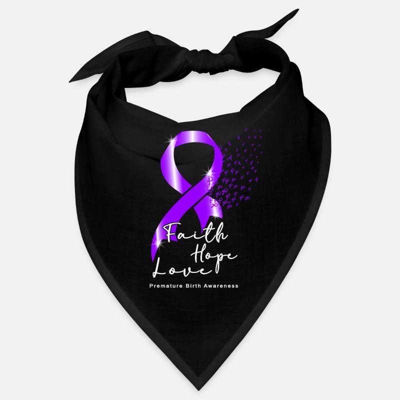 Arc violet conscient de la naissance prématurée Bandana