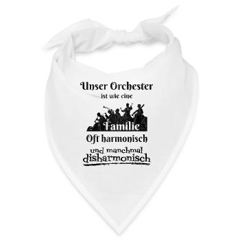 Unser Orchester ist wie eine Familie - Bandana - Weiß - Vorne