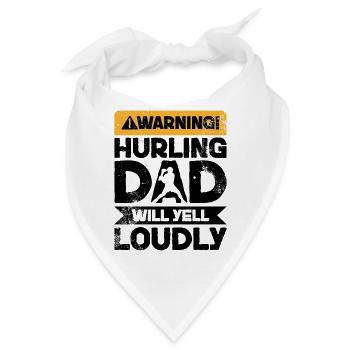 Warnung Schreien - Schleudert Vater - Bandana - Weiß - Vorne