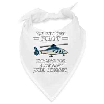 HUBSCHRAUBER ICH BIN DER PILOT - Bandana - Weiß - Vorne