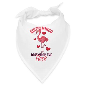 Best Sis In The Flock Sistermingo - Bandana - Weiß - Vorne