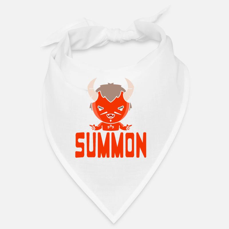 Summon Retro Spooky Demon Devil Halloween T-Shirt Bandana