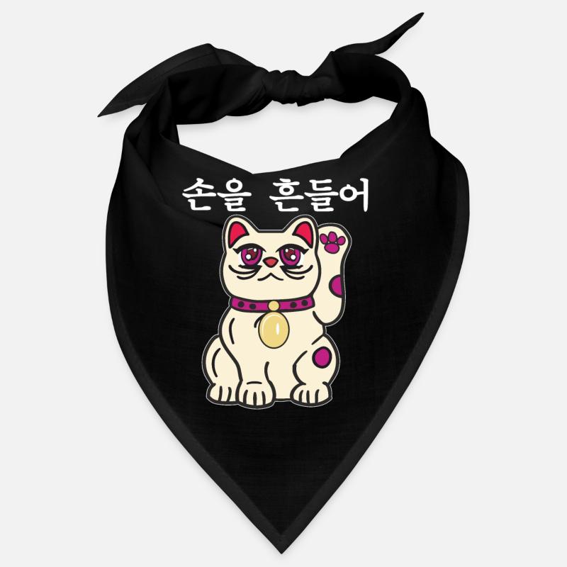 CHAT CORÉEN FAISANT SIGNE Bandana