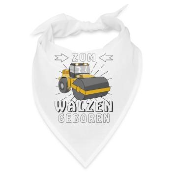 ZUM WALZEN GEBOREN - Bandana - Weiß - Vorne