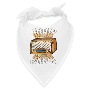 RADIO - Bandana - Weiß - Vorne