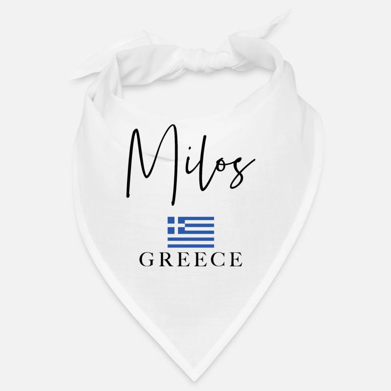 Vacances avec drapeau grec - Île de Milos Bandana