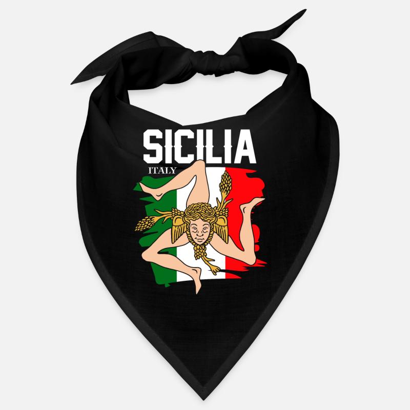 Sicily flag Sicily Palermo Italy Bandana
