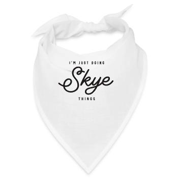 Ich mache nur Skye Things Personalisierter Name - Bandana - Weiß - Vorne