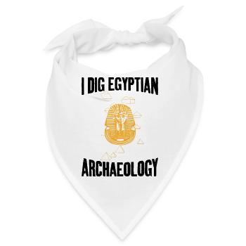 Dig Egyptian Archaeology Archaeologist Expert - Bandana - Weiß - Vorne