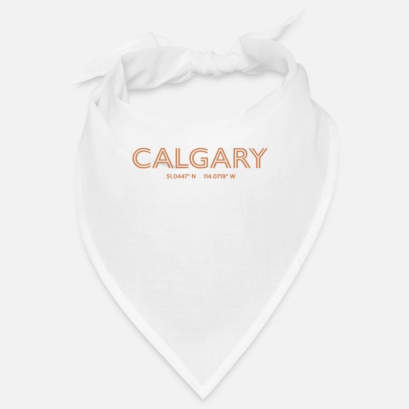 Canada City Coordinates - Calgary Bandana