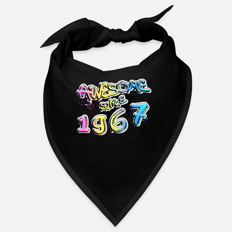 Awesome since 1967 Graffiti Motif Bandana