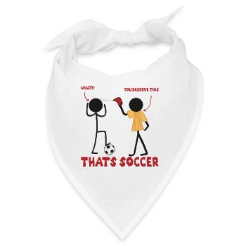 Das ist Fußball Foul Rote Karte Schiedsrichter WM - Bandana - Weiß - Vorne