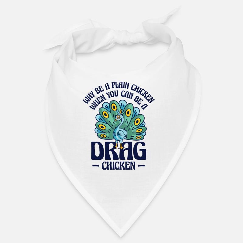 Peacock Positivity Drag Peacock Fan Inspirational Bandana