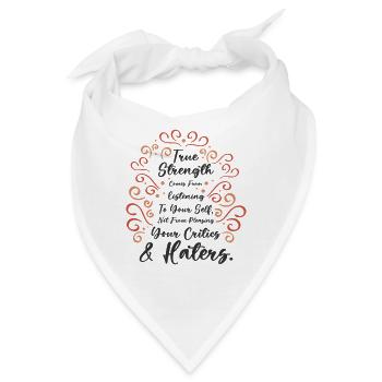 Ermutigung Menschen Selbstfürsorge Motivator - Bandana - Weiß - Vorne