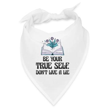 Positivität Ermutigung Menschen Inspirierend - Bandana - Weiß - Vorne