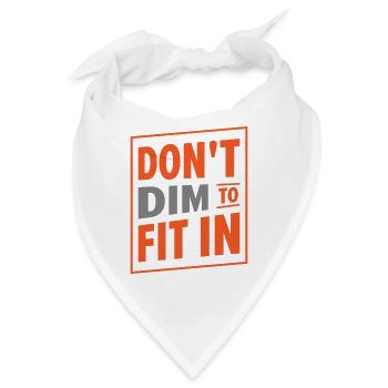 Inspirierender Positivdenker - Bandana - Weiß - Vorne