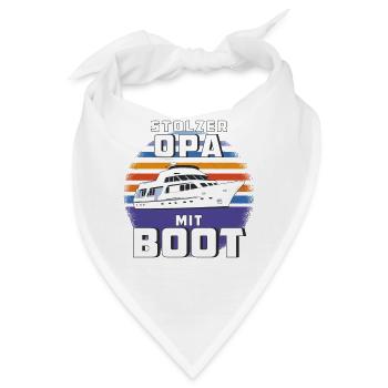 STOLZER OPA MIT BOOT - Bandana - Weiß - Vorne