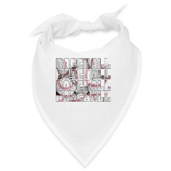 baseball - Bandana - Weiß - Vorne