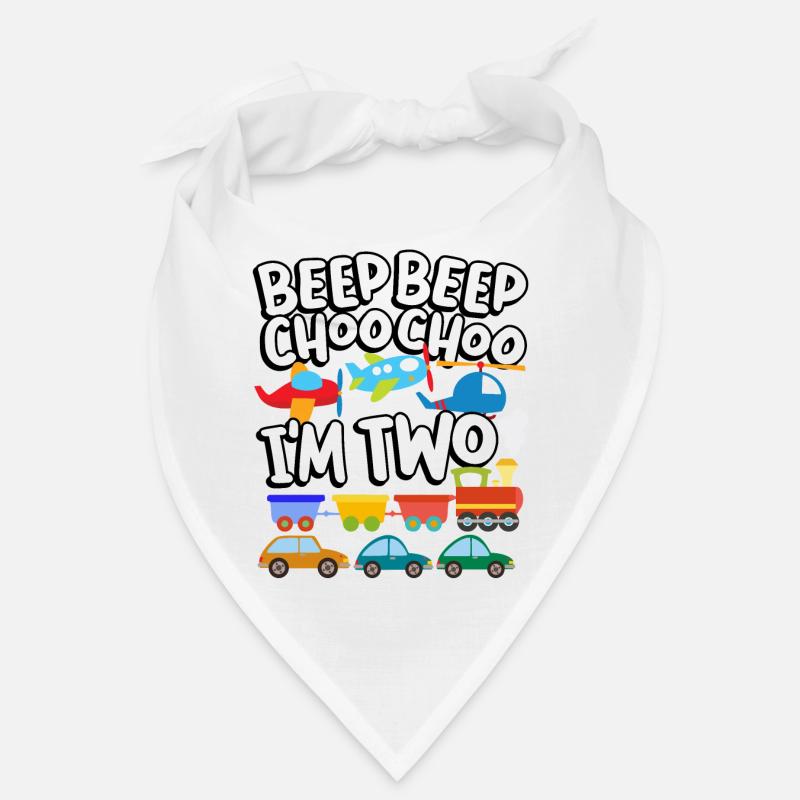 Beep Beep Choo Choo I’m Two Toy Train Car 2ème Bandana