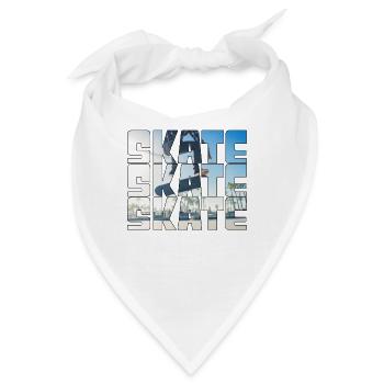 Skateboarding - Bandana - Weiß - Vorne