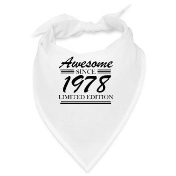 1978 - Jahrgang 1978 - Bandana - Weiß - Vorne