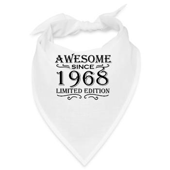1968 - Jahrgang 1968 - Bandana - Weiß - Vorne