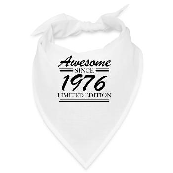 1976 - Jahrgang 1976 - Bandana - Weiß - Vorne