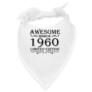 1960 - Jahrgang 1960 - Bandana - Weiß - Vorne