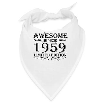 1959 - Jahrgang 1959 - Bandana - Weiß - Vorne