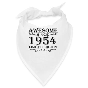 1954 - Jahrgang 1954 - Bandana - Weiß - Vorne